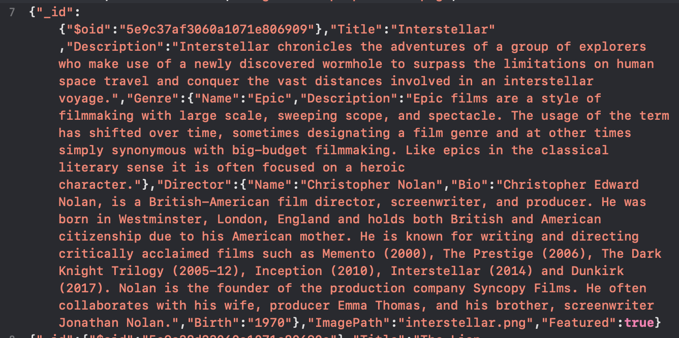 screenshot of a JSON-file